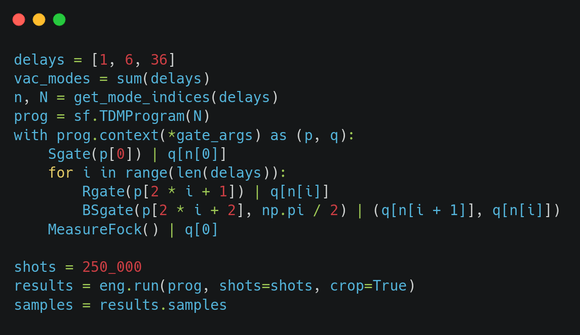 Writing code for Borealis using Python and Xanadu’s Strawberry
  Fields